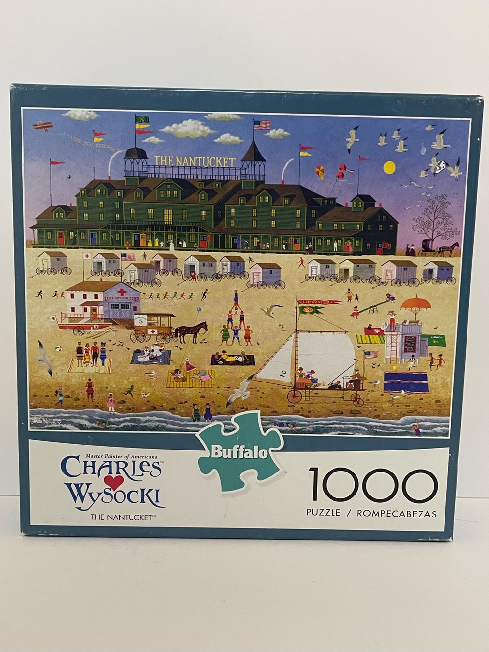 Charles Wysocki The Nantucket 1000-Piece Jigsaw Puzzle - Blue/Tan
